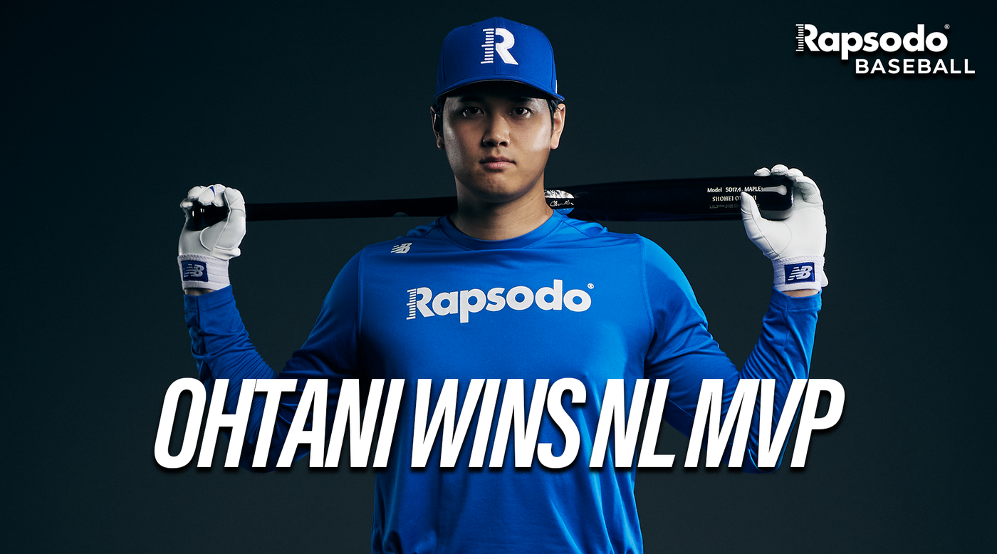 Rapsodo Technology Ambassador Shohei Ohtani Wins NL MVP Award